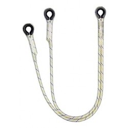 LONGE DE SÉCURITÉ DOUBLE D.10,5mm - Cordage polyamide tressé